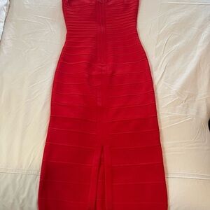 Herve Leger Red Dress, size xs. Literally worn once only.